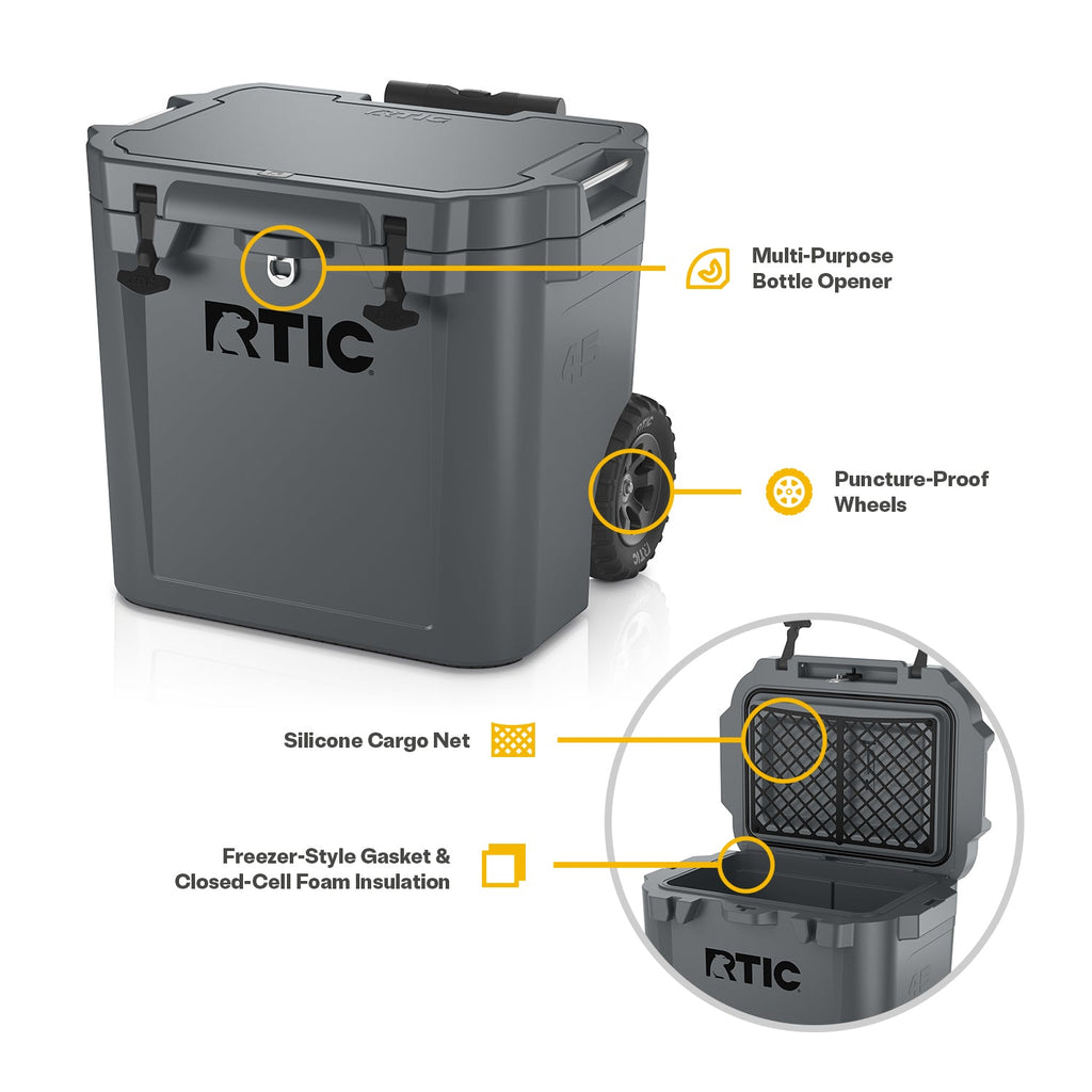 45 QT Ultra-Tough Wheeled Cooler (1OA4)
