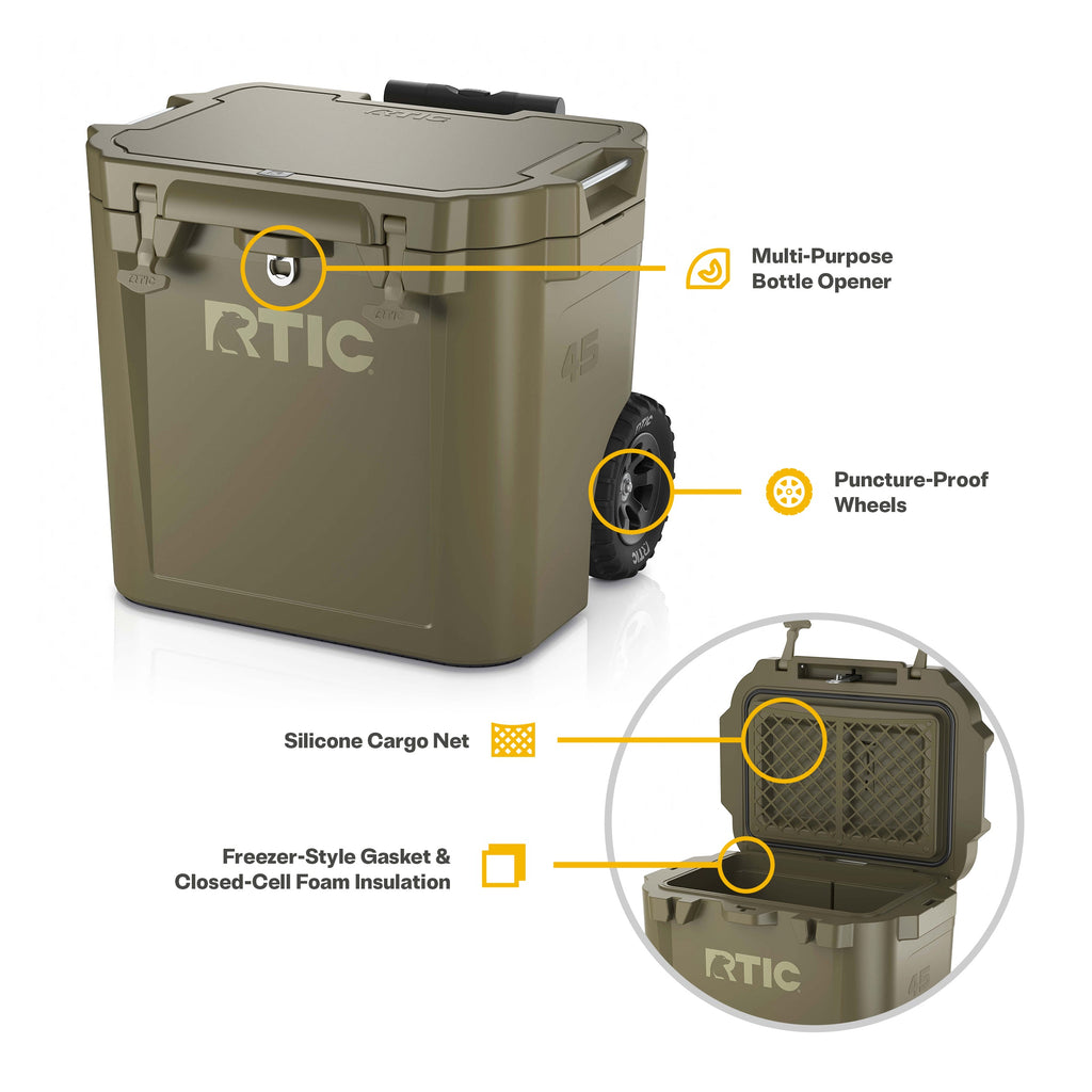 45 QT Ultra-Tough Wheeled Cooler (1OA4)