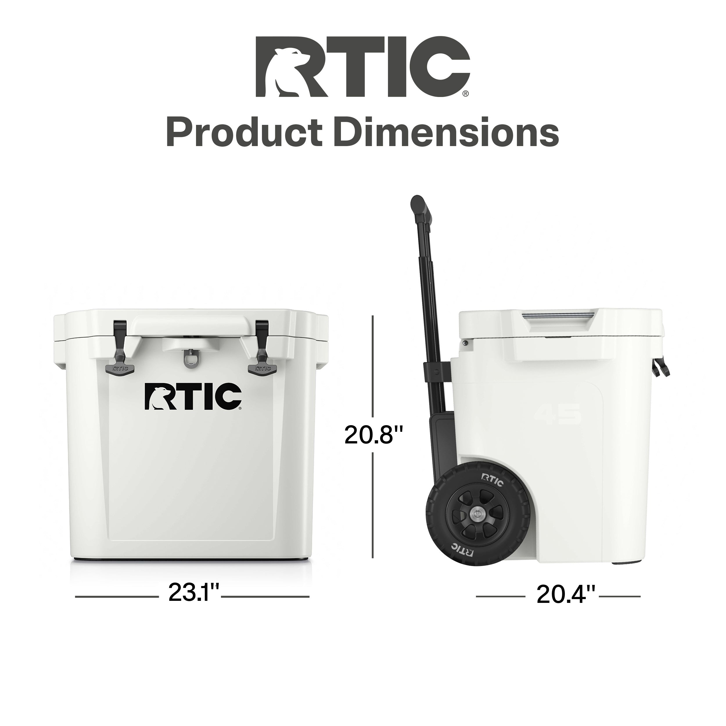 45 QT Ultra-Tough Wheeled Cooler (85D5)