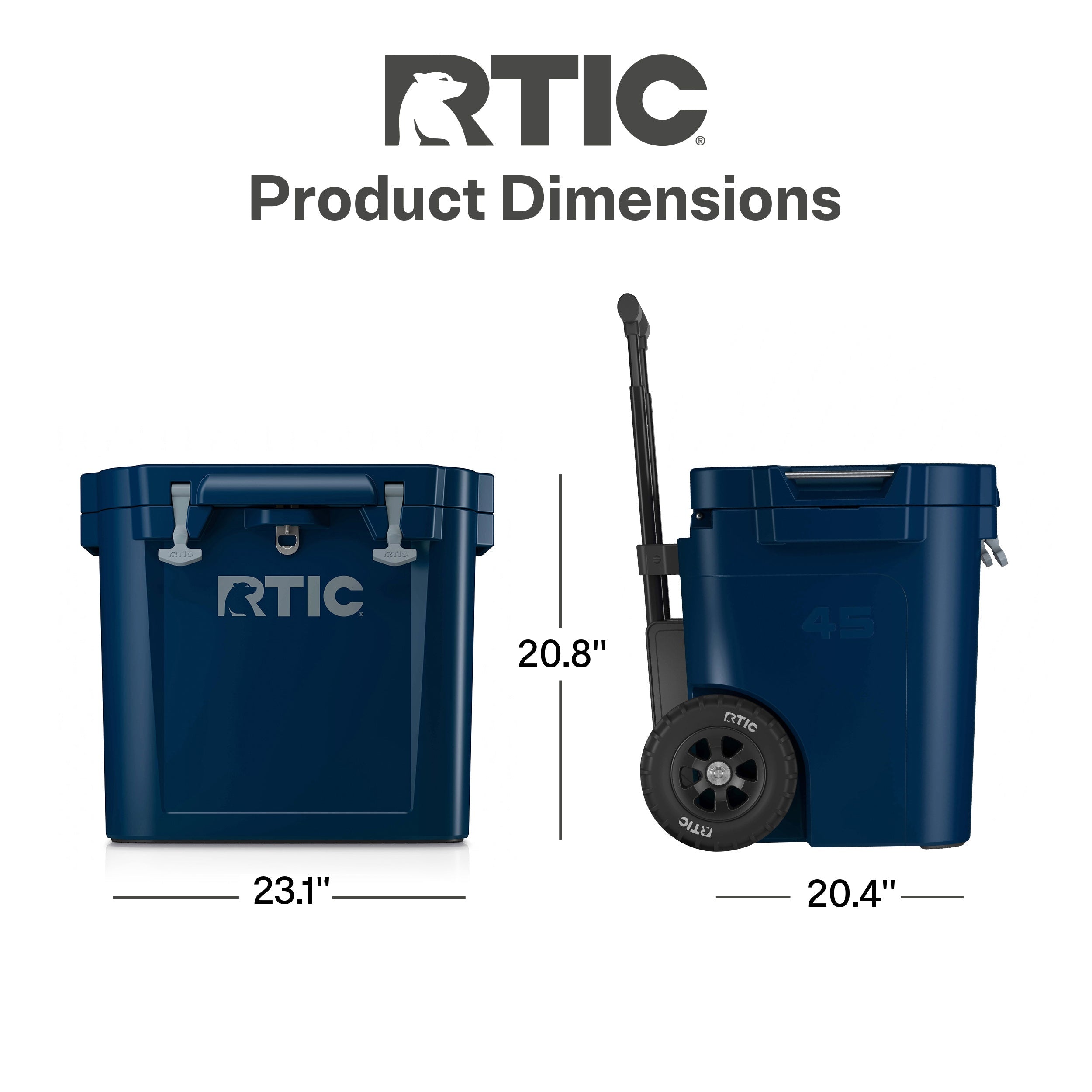 45 QT Ultra-Tough Wheeled Cooler (1OA4)