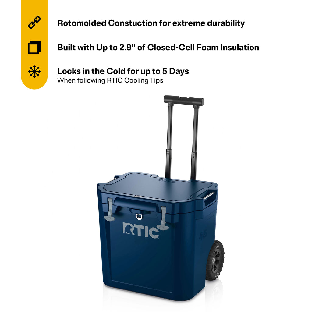45 QT Ultra-Tough Wheeled Cooler (1OA4)