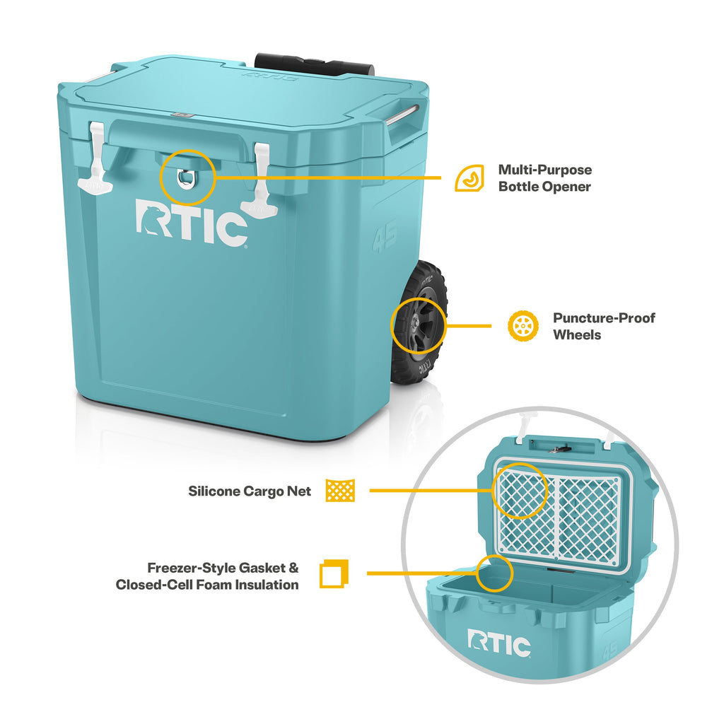 45 QT Ultra-Tough Wheeled Cooler (85D5)