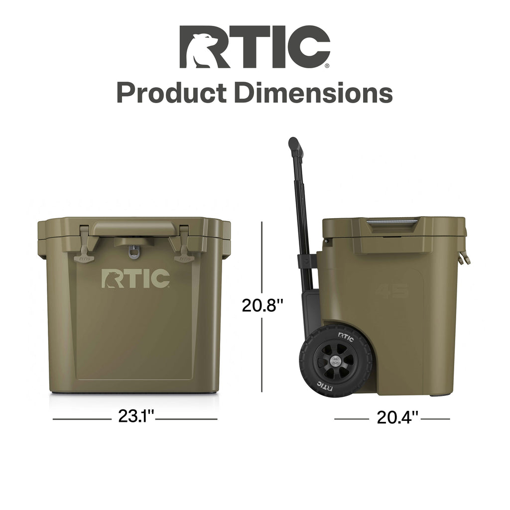 45 QT Ultra-Tough Wheeled Cooler (85D5)